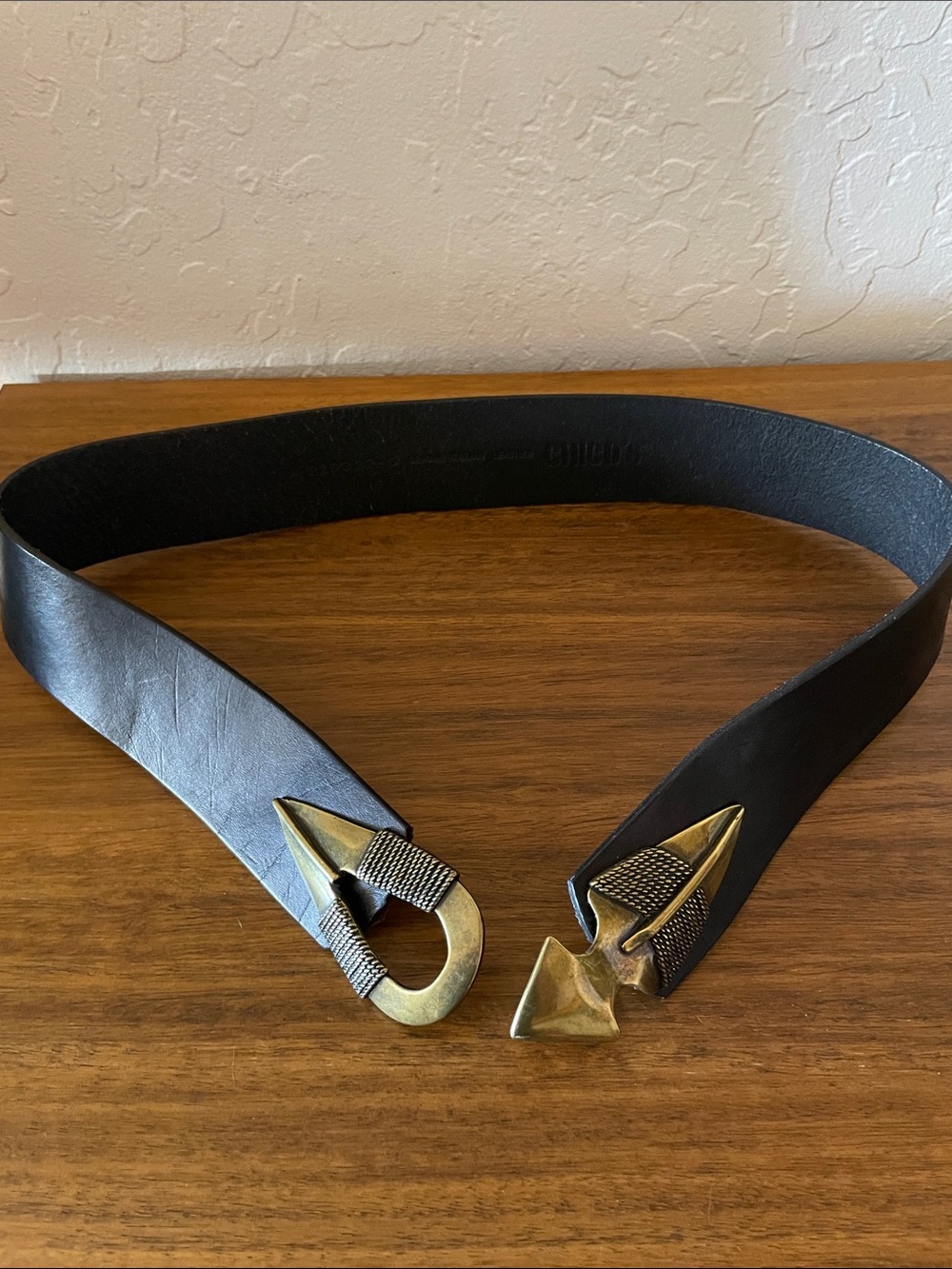 Vintage Chico’s Leather Belt Size 34”